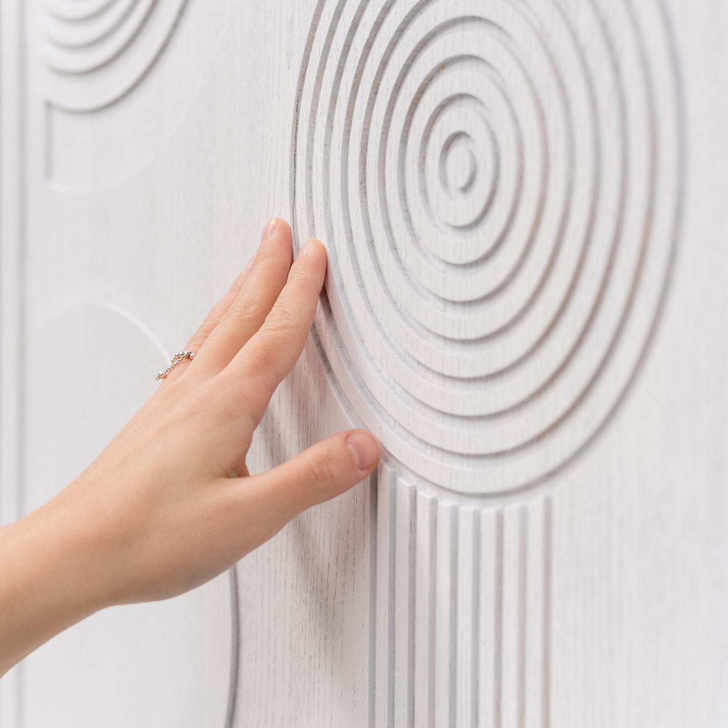 Boho Wood Wall Art - Geometric