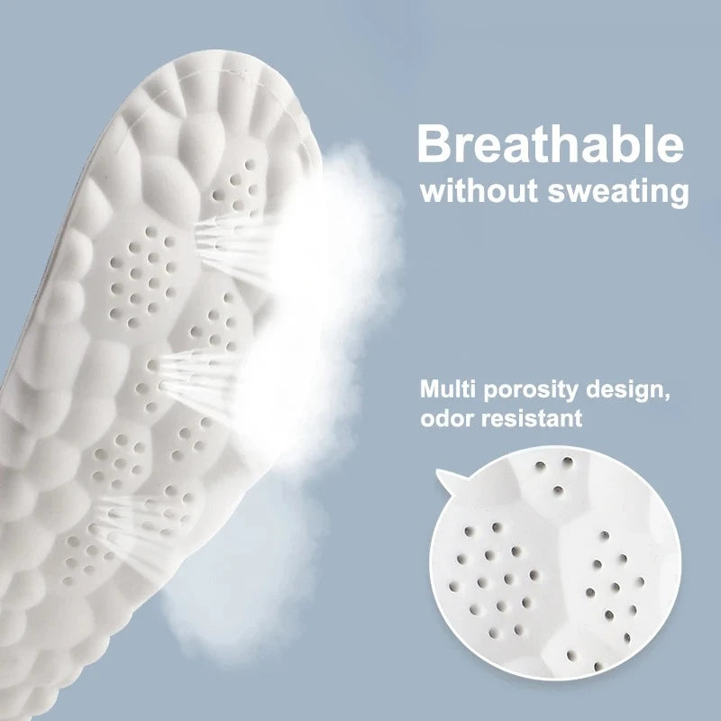breathable insole with multi hole ventilation design for airflow