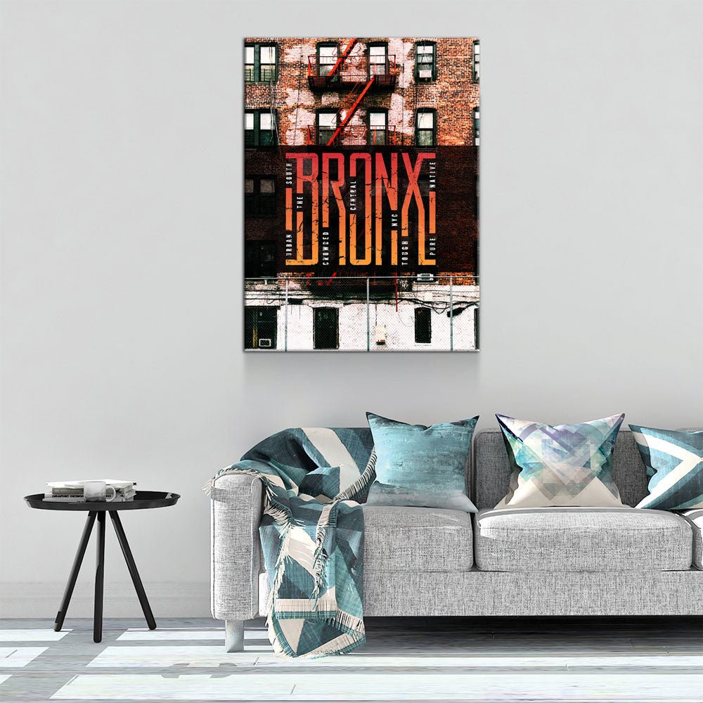 Bronx New York Skyline Canvas Wall Art