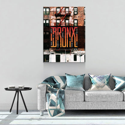 Bronx New York Skyline Canvas Wall Art