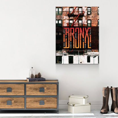 Bronx New York Skyline Canvas Wall Art