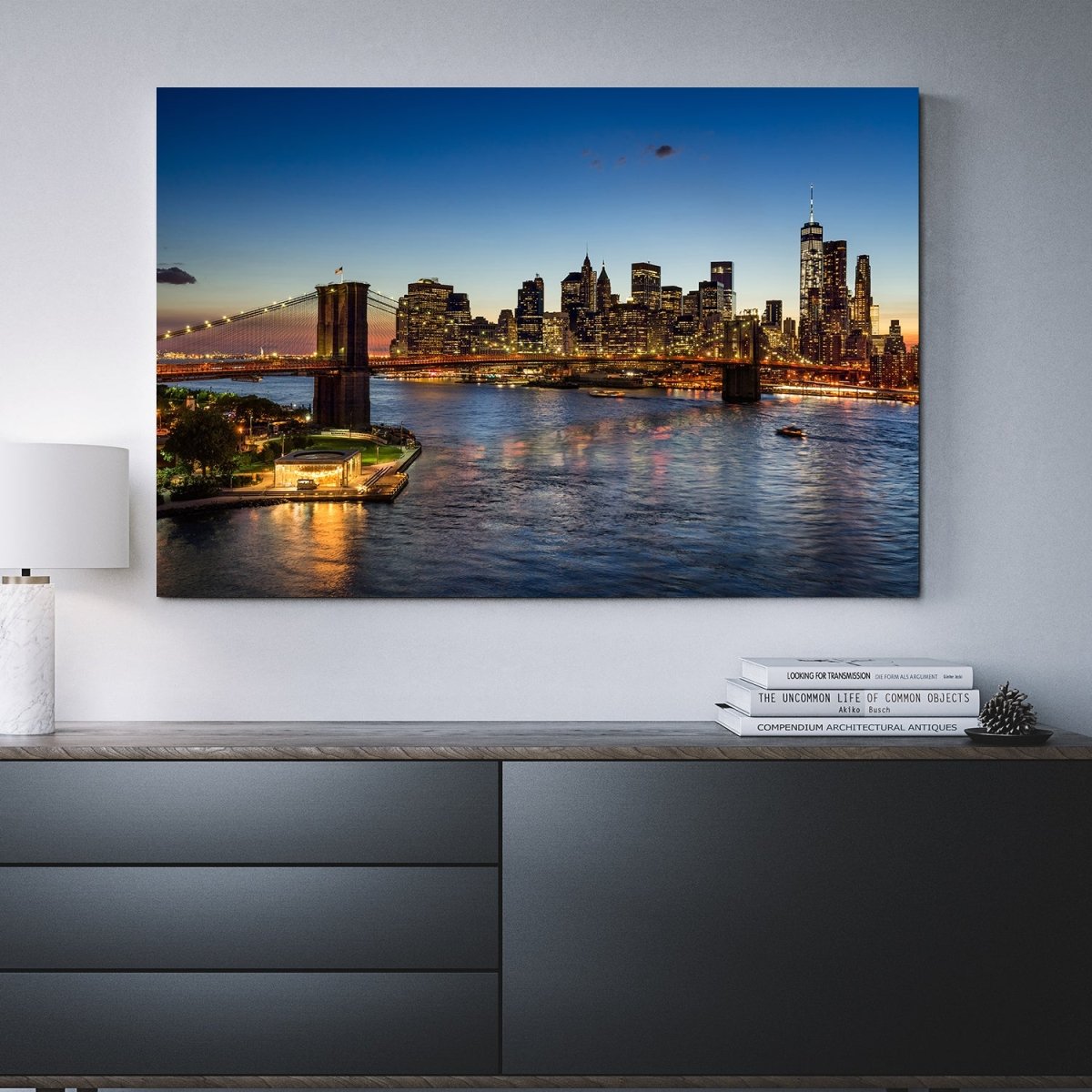 Brooklyn Bridge Lower Manhattan New York City canvas wall art