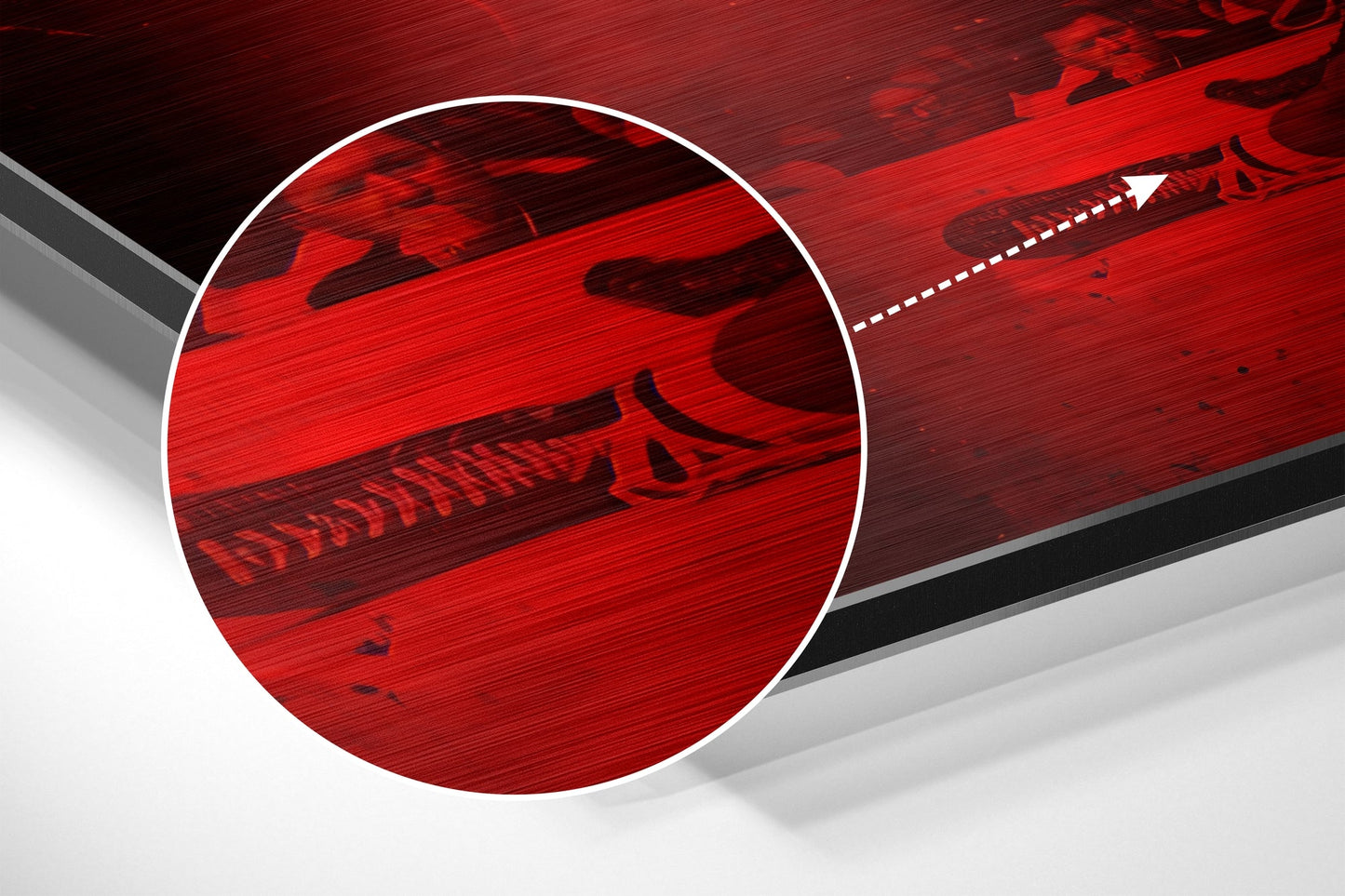 Crimson Ring Boxer Metal Wall Art