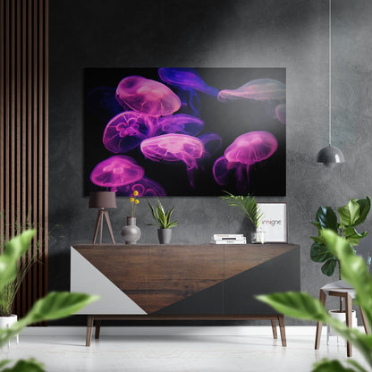 Brushed metal wall art on brushed aluminum Dibond