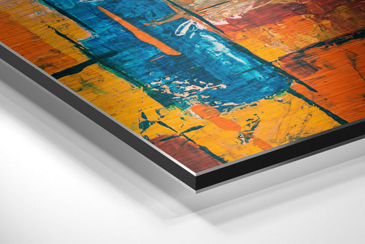 Color Blocks Metal Wall Art