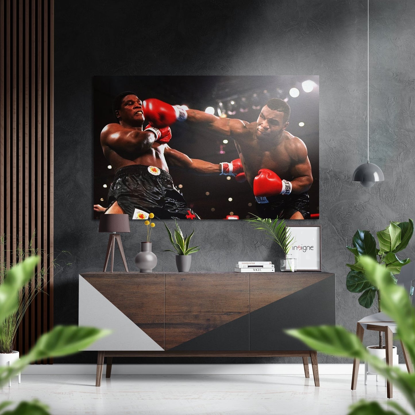 Heavyweight boxing champion metal wall art panel