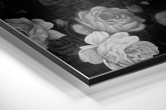Skull and Roses Metal Wall Art