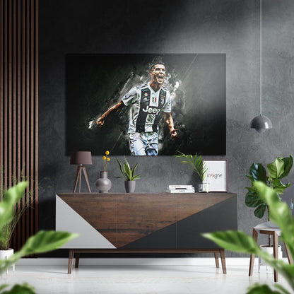 Goal shout metal wall art