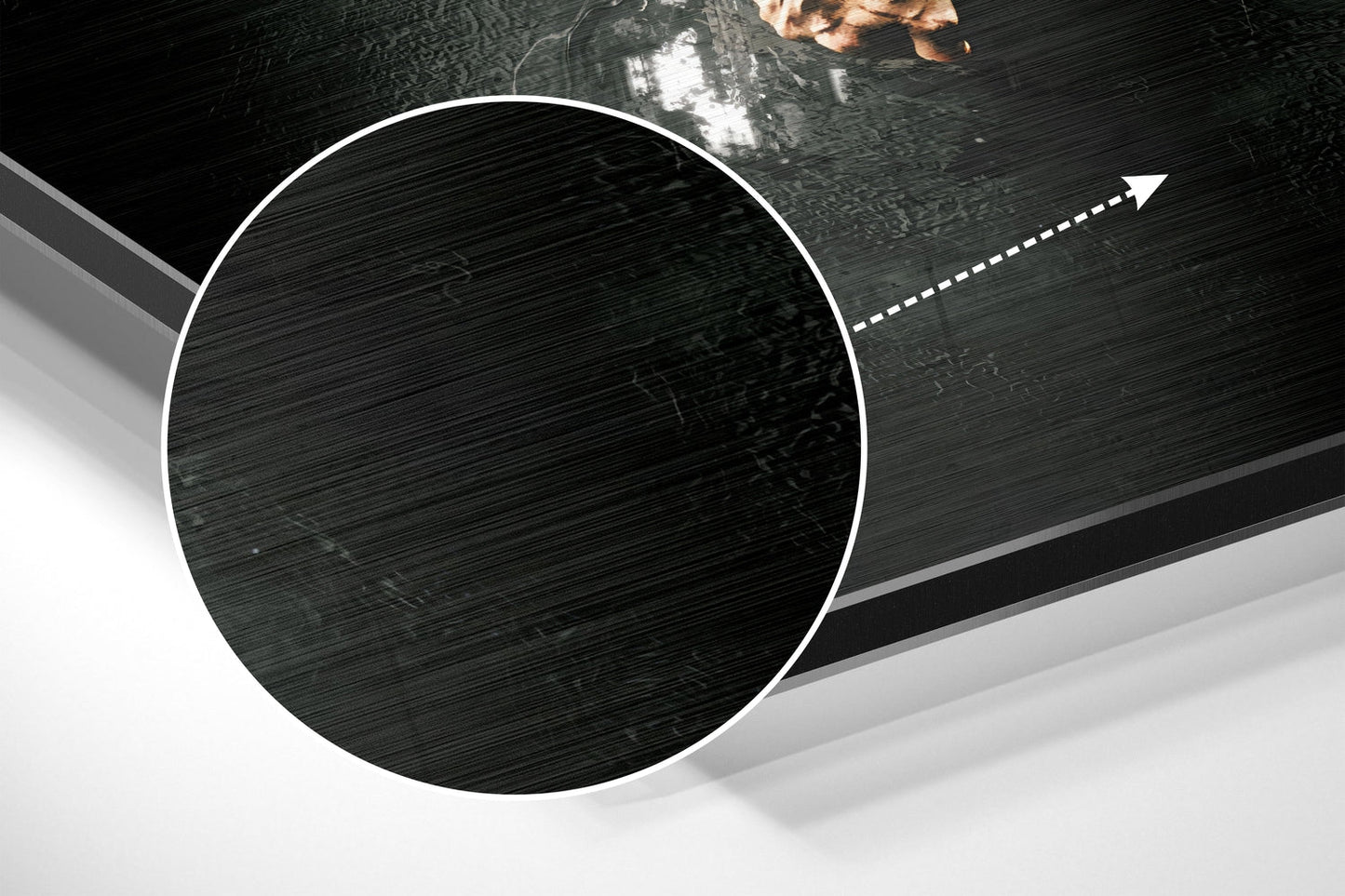 Monochrome Striped Kit Goal Shout Metal Wall Art