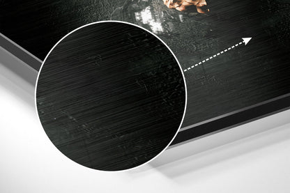 Monochrome Striped Kit Goal Shout Metal Wall Art