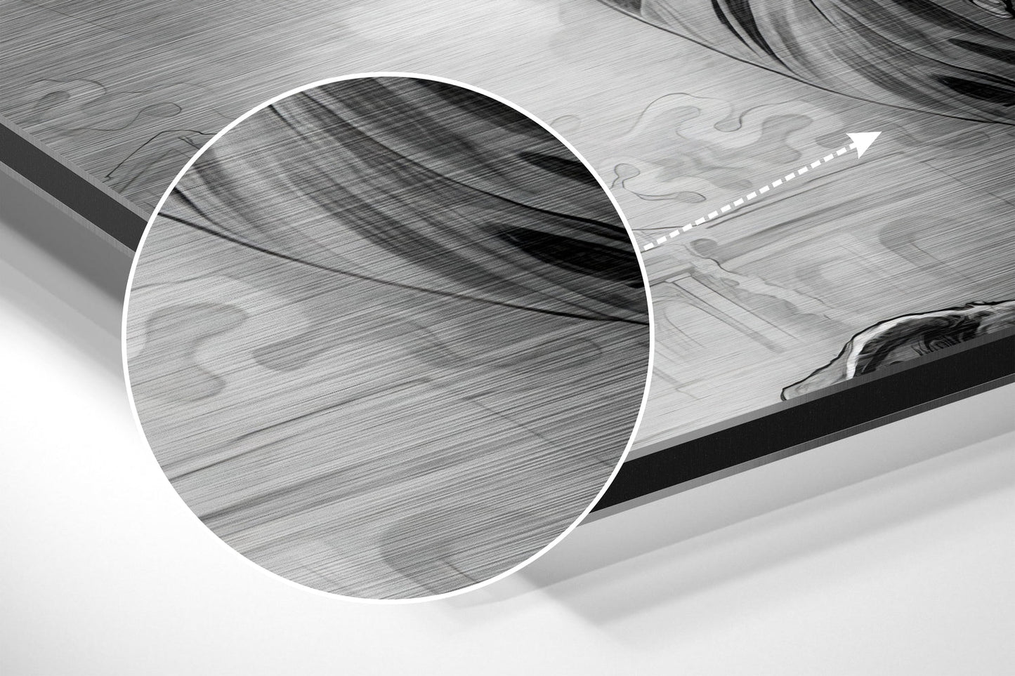 Monochrome Suited Marksman Aiming Metal Wall Art