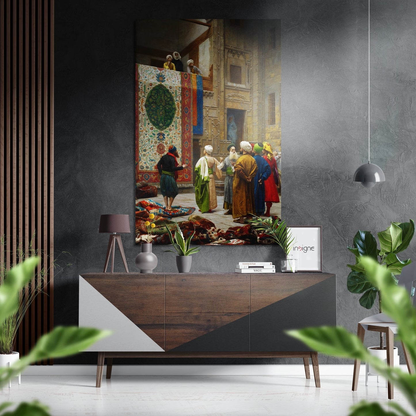 Rug Merchant metal wall art