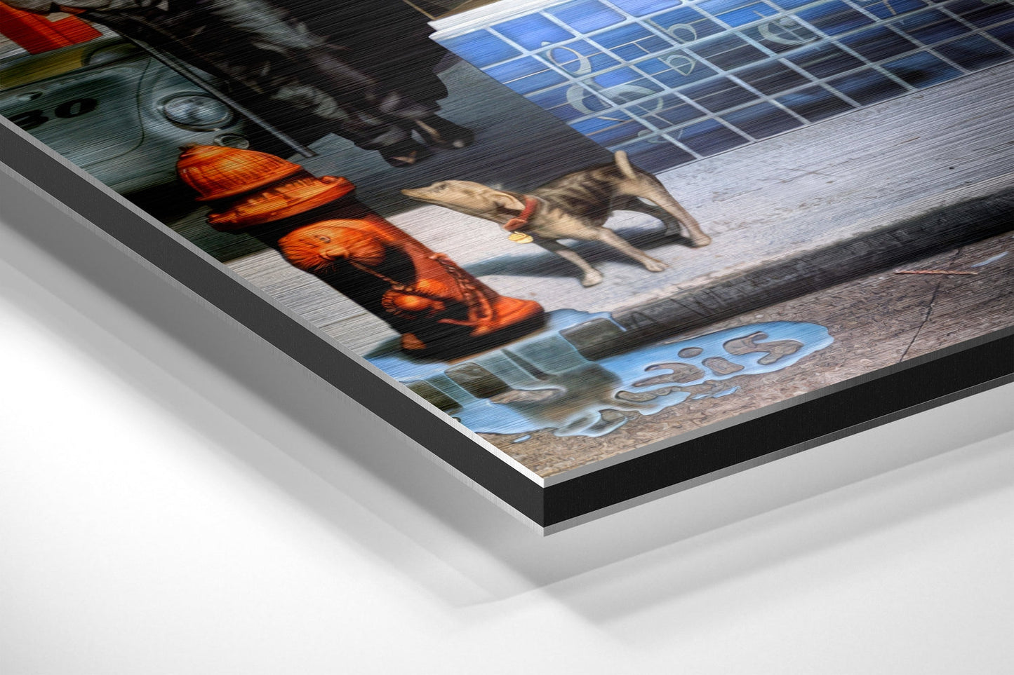 Retro Street Metal Wall Art