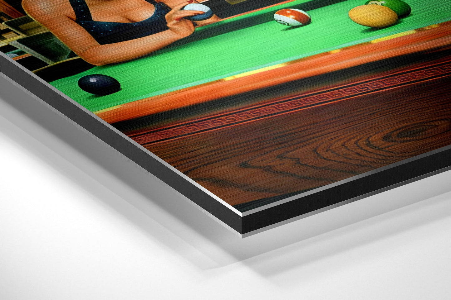 Billiards Hall Break Shot Metal Wall Art