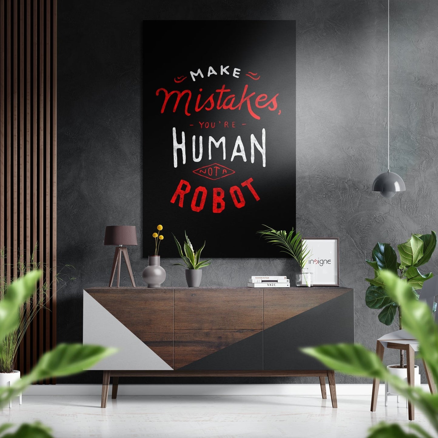 Make Mistakes metal wall art