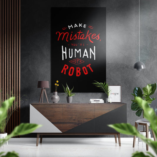 Make Mistakes metal wall art