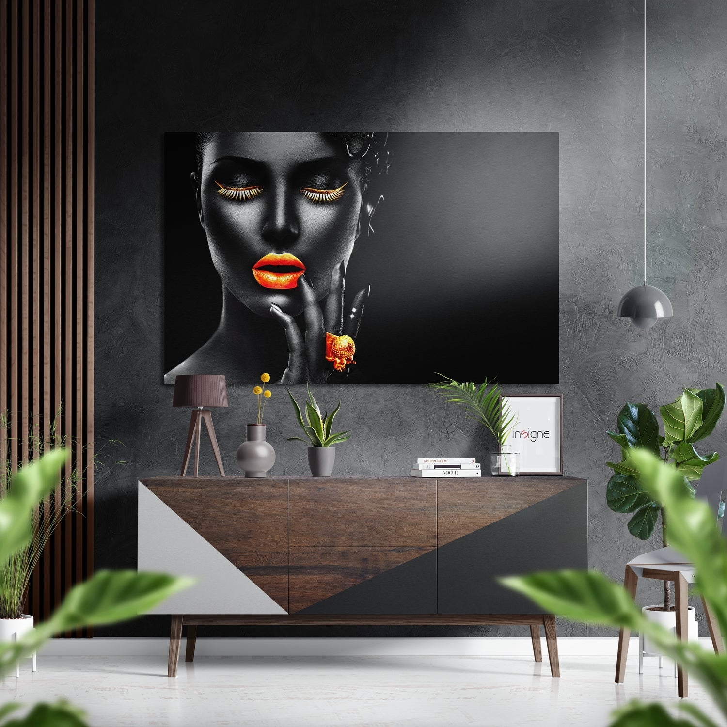 Beauty metal wall art glamour design