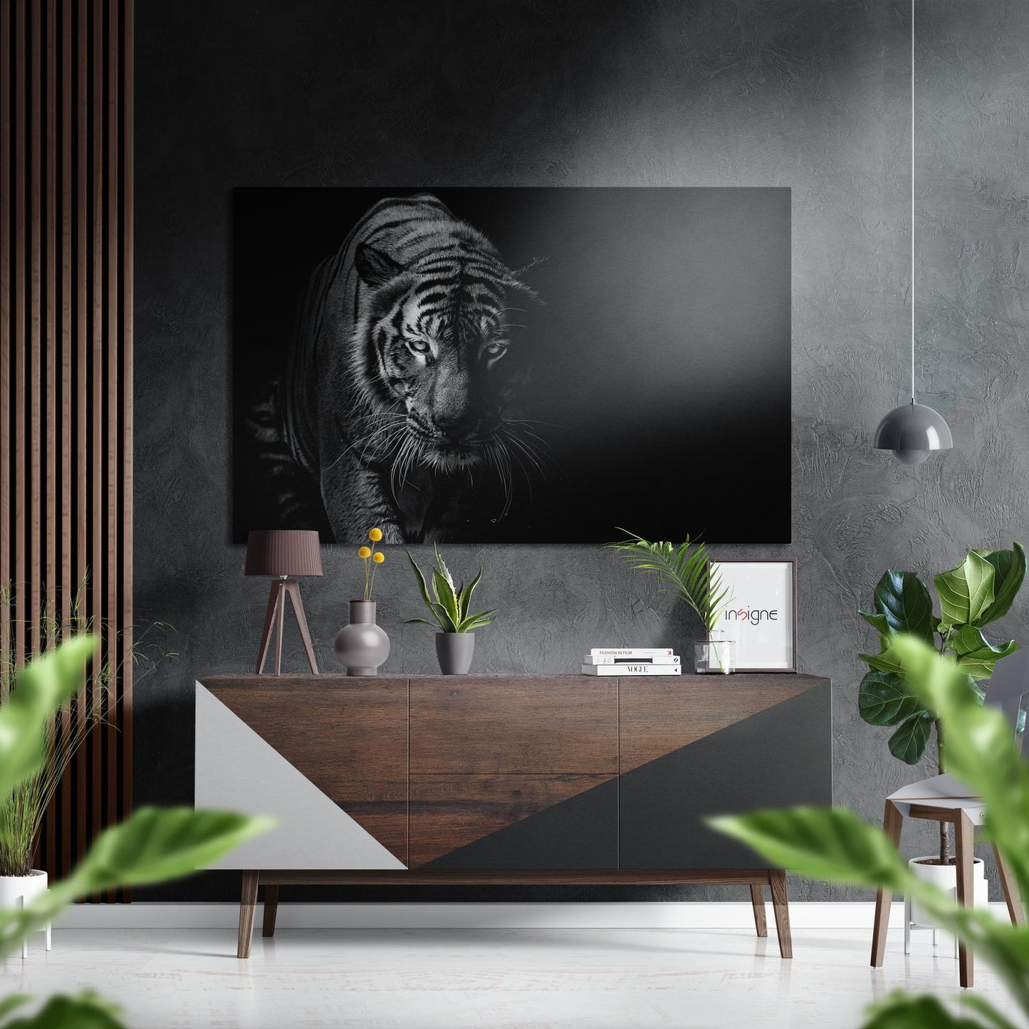 Eye of the Tiger metal wall art print