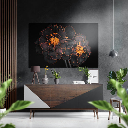 Blossom aluminum metal wall art