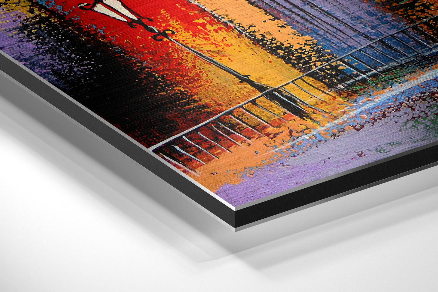Colorful Cityscape Metal Wall Art