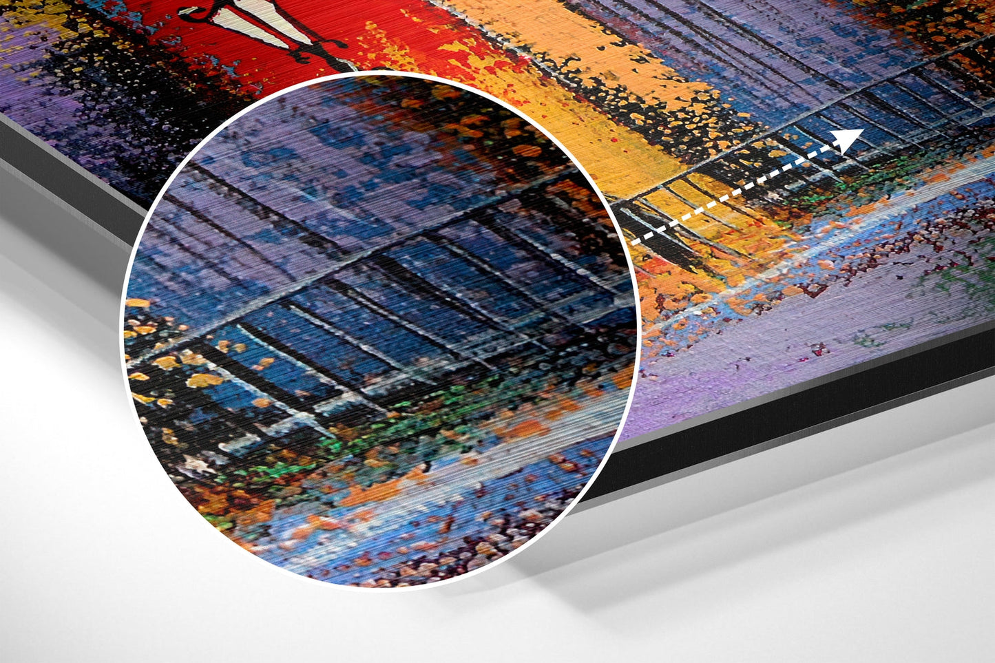 Colorful Cityscape Metal Wall Art