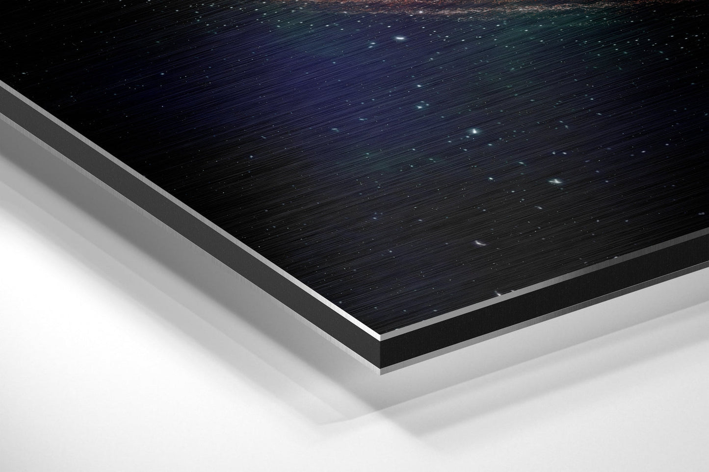 Spiral Galaxy Moon Metal Wall Art