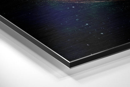Spiral Galaxy Moon Metal Wall Art