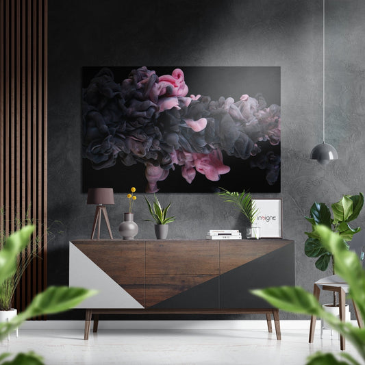 Pinky fume metal wall art