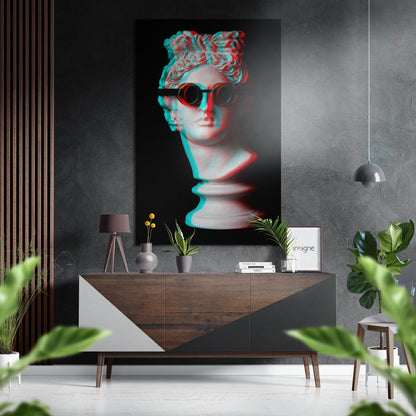 Cool statue metal wall art modern bust