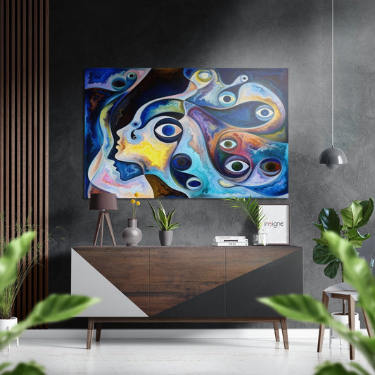 Evil Eye Bead metal wall art print