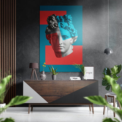Classical statue sculpture metal wall art