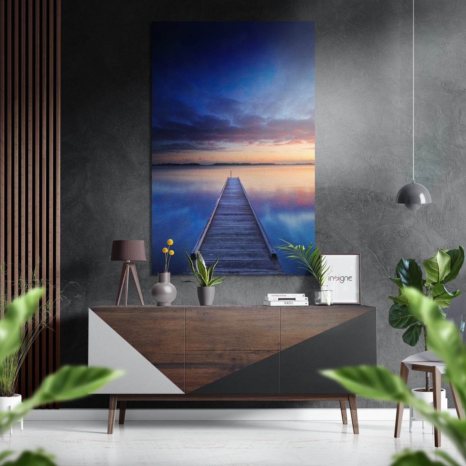 Quay coastal metal wall art