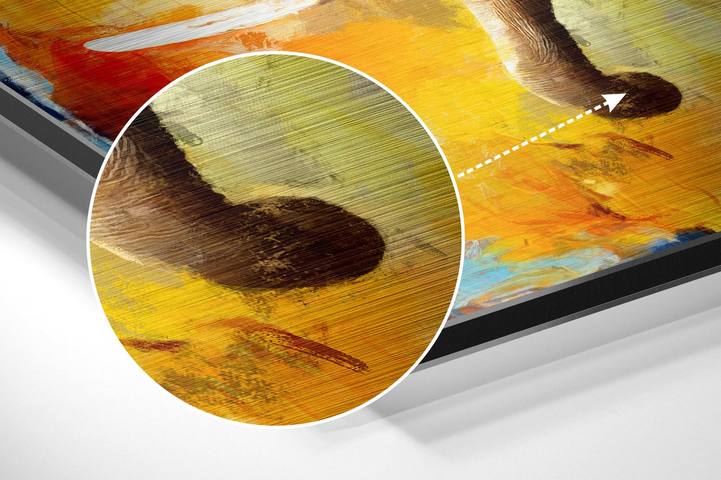 Walking Elephant Fiery Orange Metal Wall Art