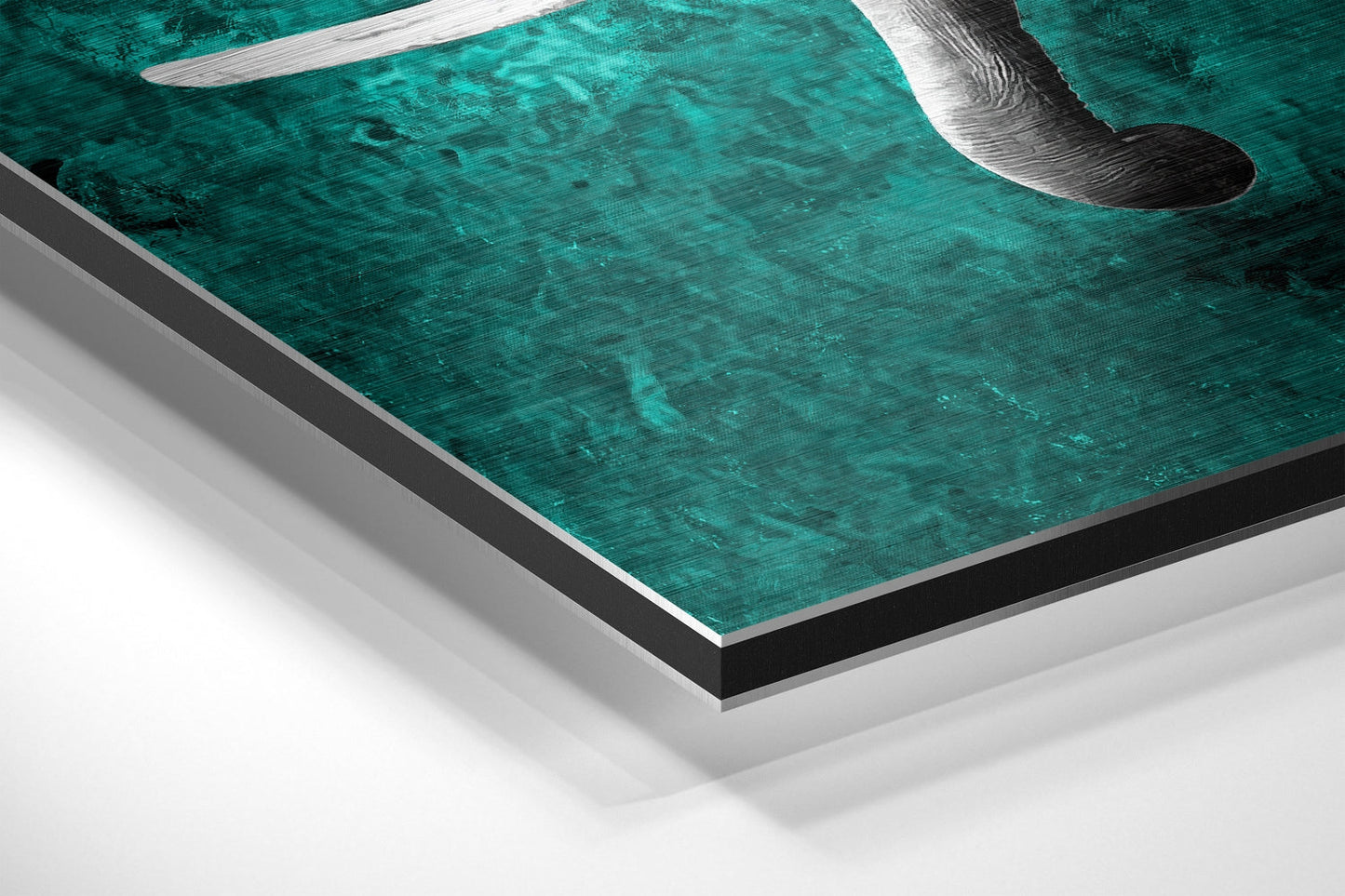Teal Elephant Metal Wall Art