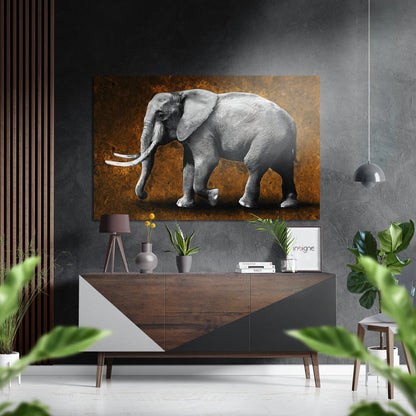Elephant metal wall art
