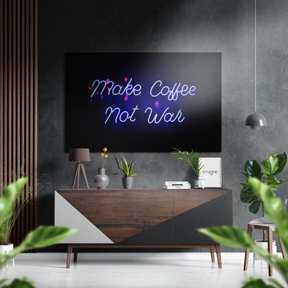 Make Coffee metal wall art
