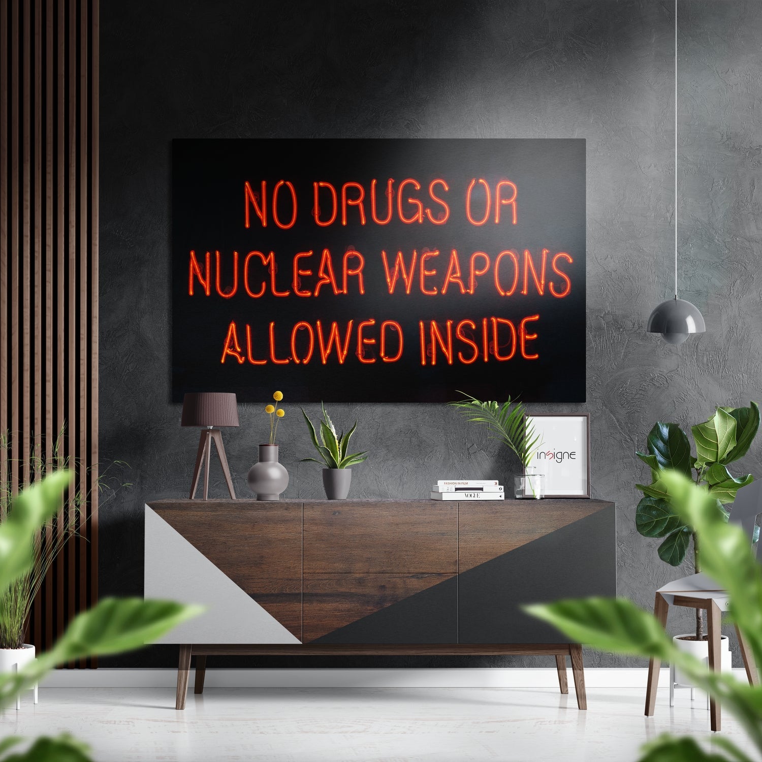 No Drugs Metal Wall Art