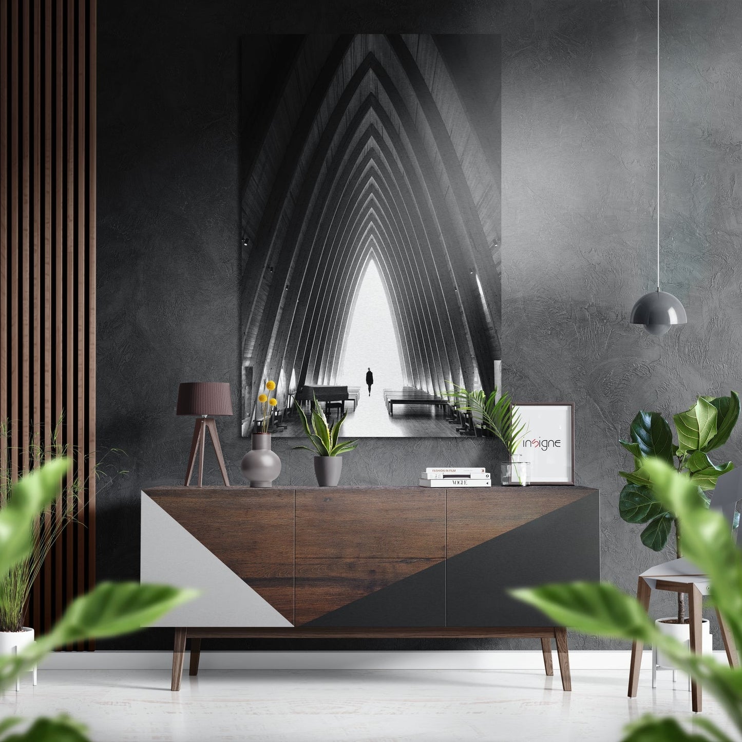 Alone metal wall art image