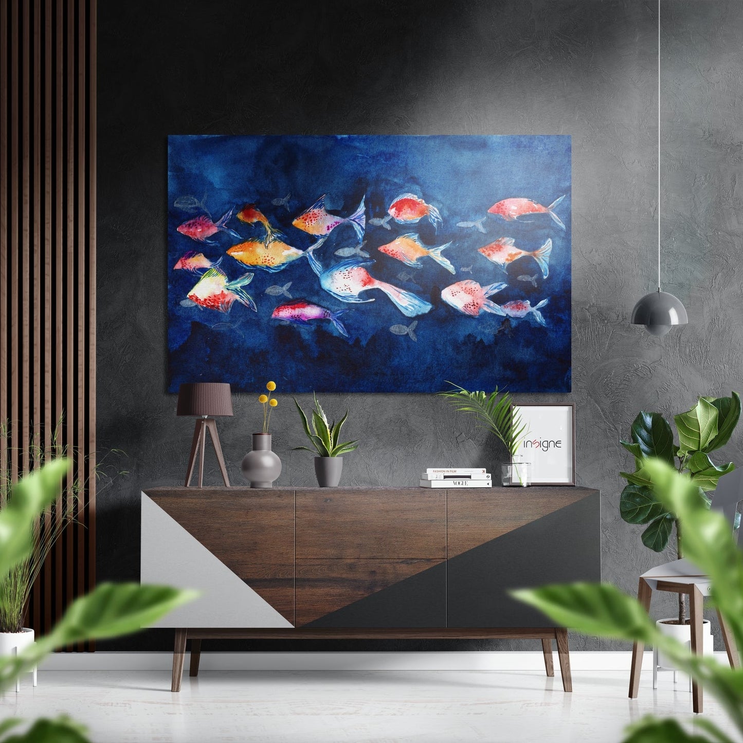 Fish metal wall art