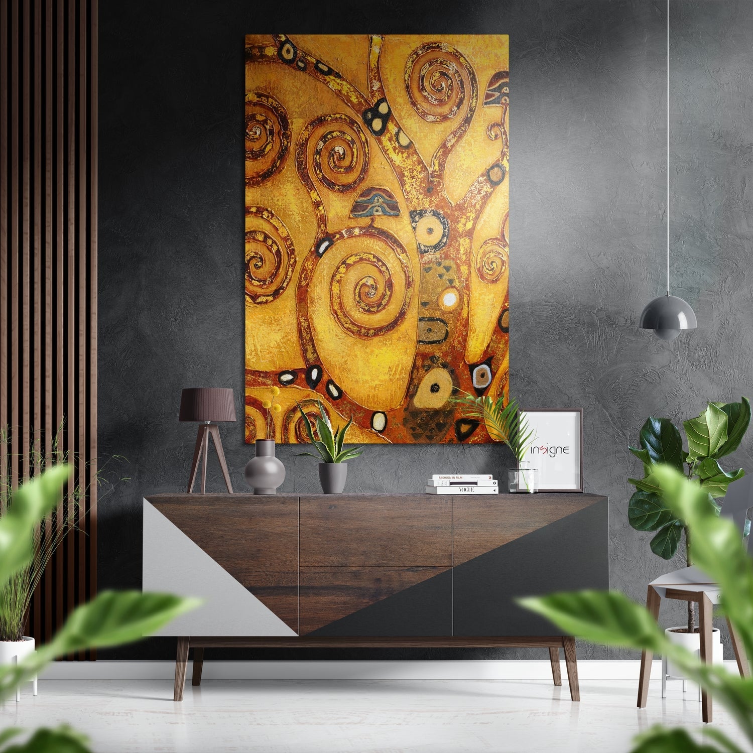 Klimt Tree of Life metal wall art reproduction