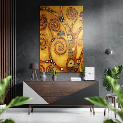 Klimt Tree of Life metal wall art reproduction