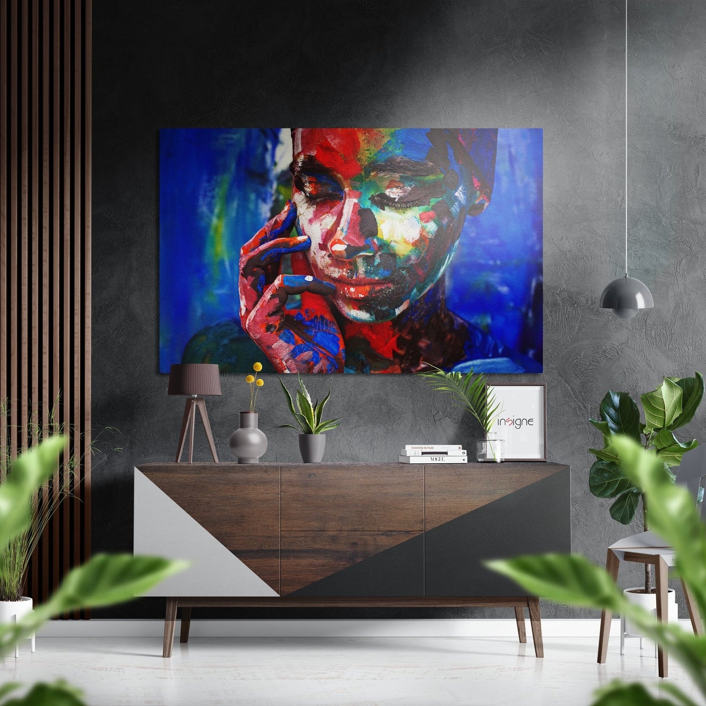 Woman aluminum dibond metal wall art