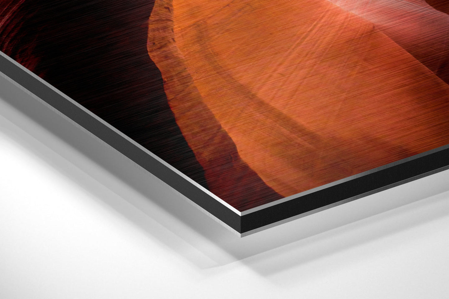 Orange Slot Canyon Sky View Metal Wall Art