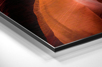 Orange Slot Canyon Sky View Metal Wall Art