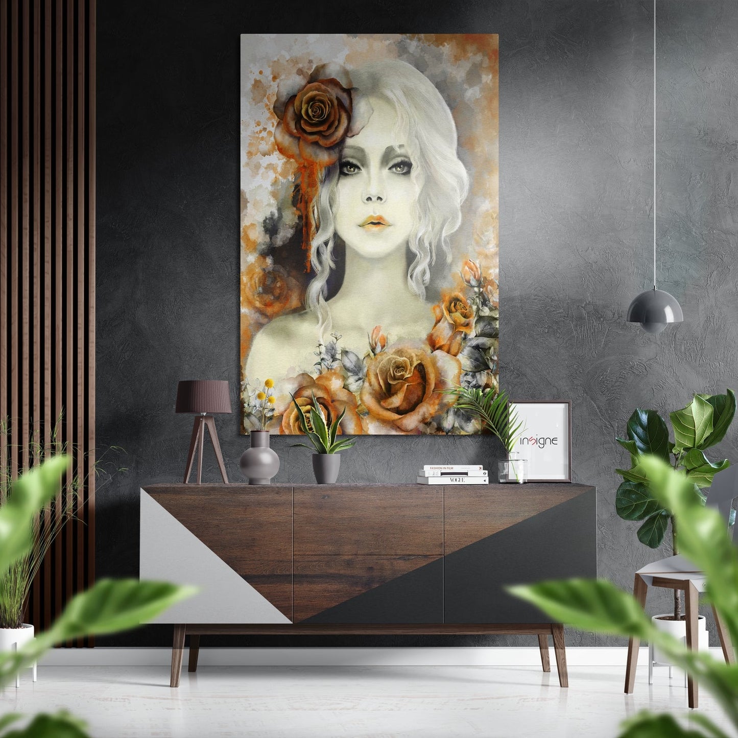 Beauty metal wall art glamour design
