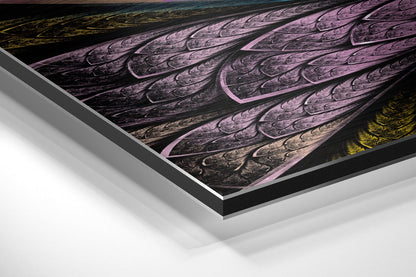 Flower Brushed Metal Wall Art