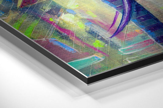 Abstract Elephant Brushed Aluminum Metal Print