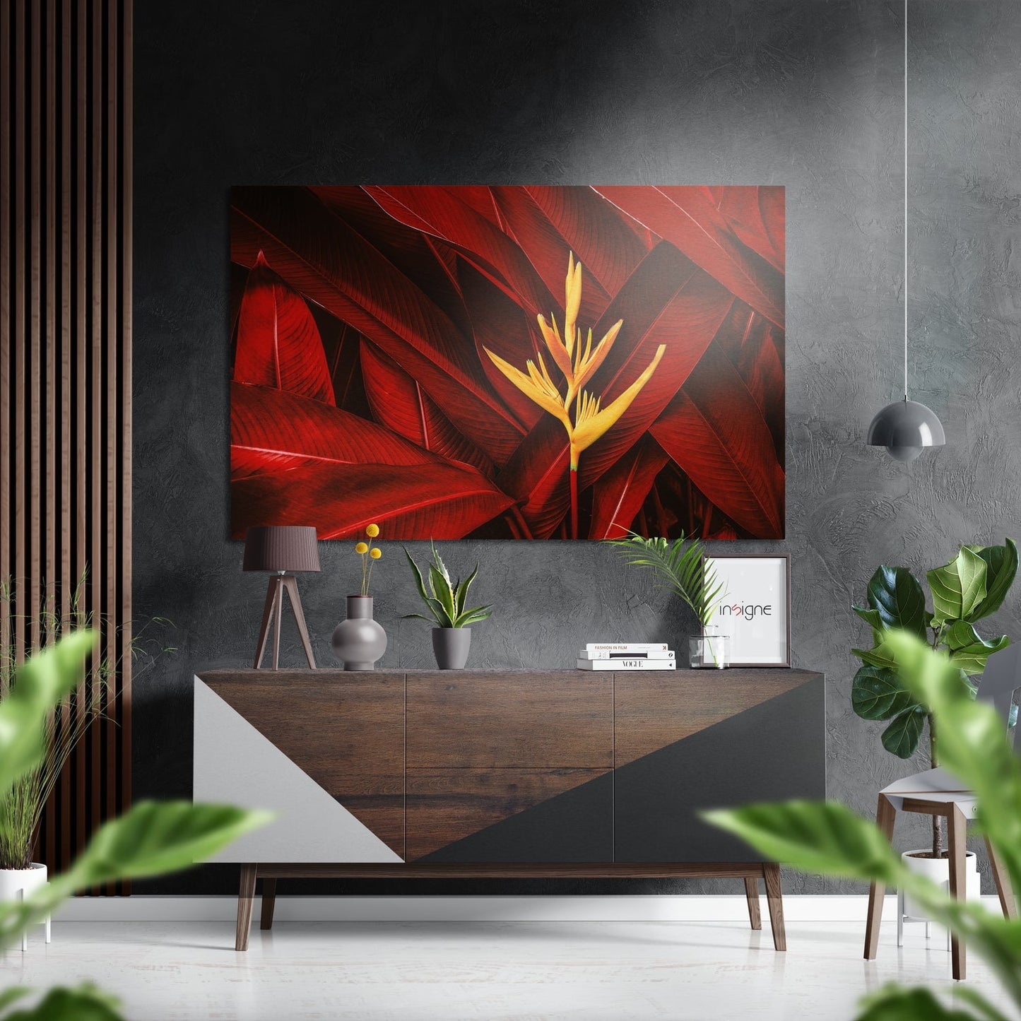 Leaves botanical metal wall art