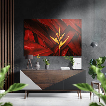 Leaves botanical metal wall art