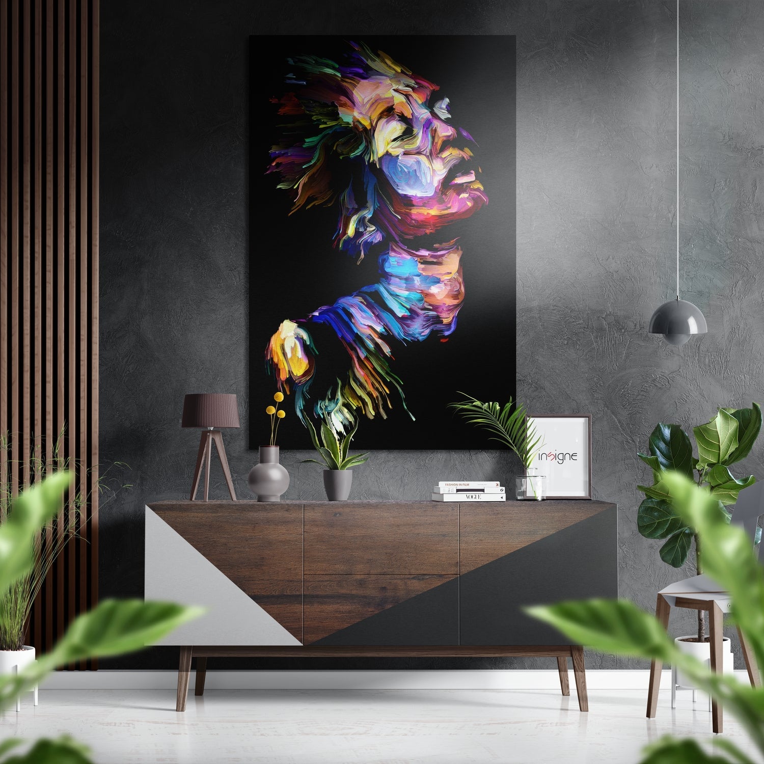 Wild Feelings Brushed Aluminum Metal Wall Art